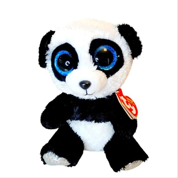 TY Beanie Boos Panda "Bamboo" Plush Stuffed Animal Size Small 6" - Picture 1 of 4